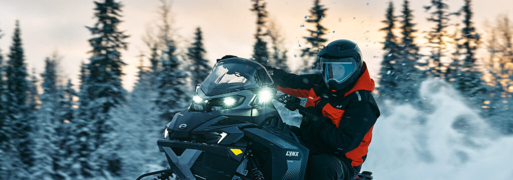 Ski-doo on some nice fresh snow