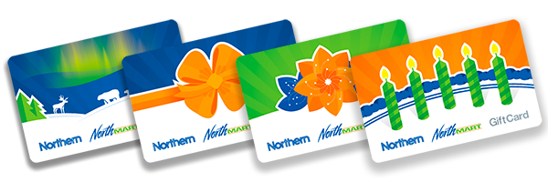 Four (4) Northern/NorthMart giftcards